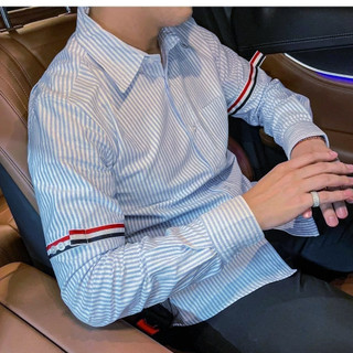 Áo Sơ Mi Nam Vải Sọc cotton Cao Cấp boy phố sơmi dài tay