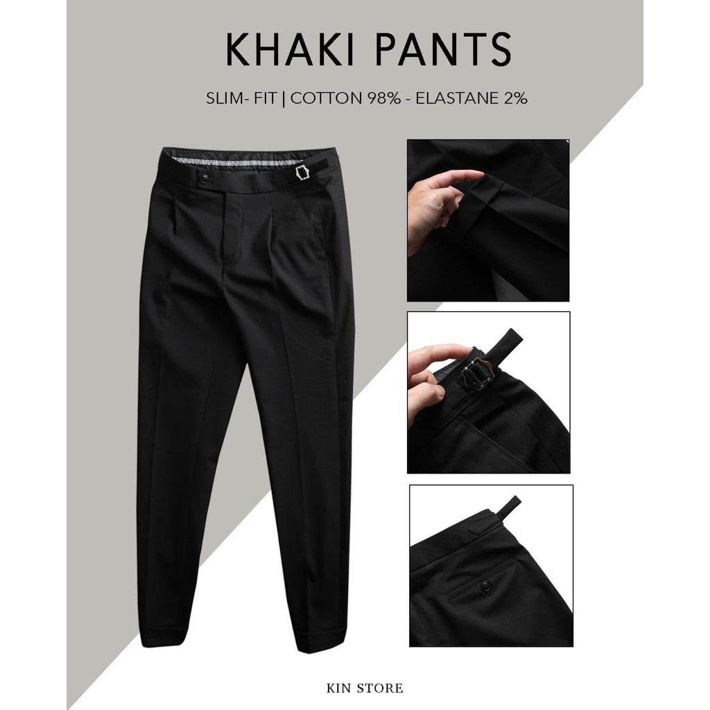 Quần âu đen Tomboy, transguy, sb thiết kế BY KIN STORE