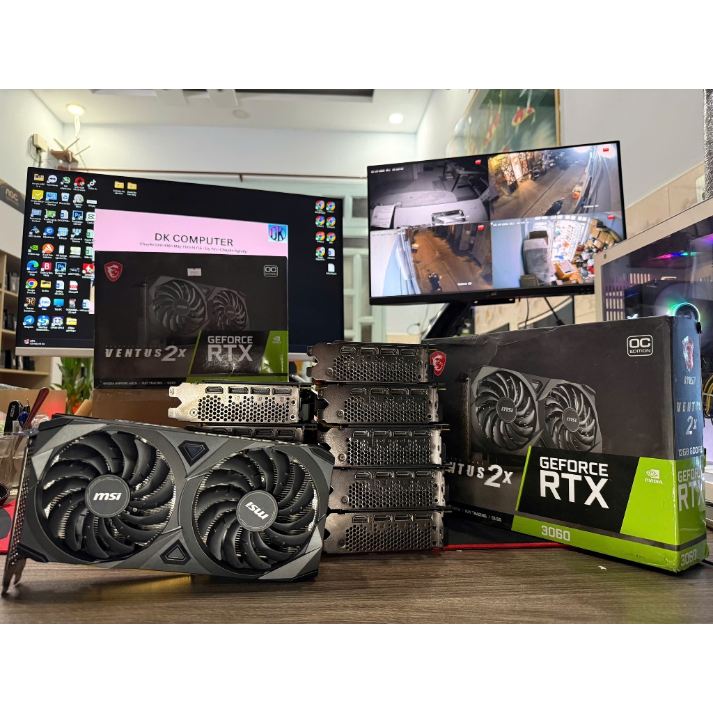 Card Màn Hình VGA MSI GeForce RTX 3060 VENTUS 2X 12G Full Box Bảo Hành Hãng 2027 | 2028