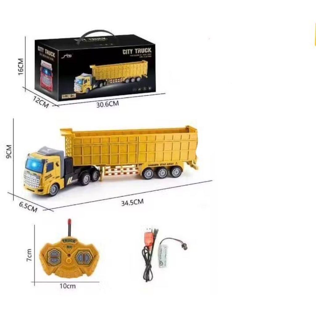 Xe Container Điều Khiển - Xe Công Ten Nơ Điều Khiển 4 Chiều Chạy Bằng Pin Siêu Nhanh siêu đẹp