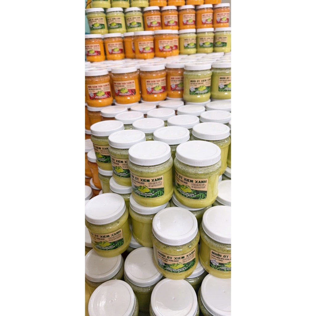 Muối chấm thần thánh ớt xanh,ớt đỏ, muối tiêu