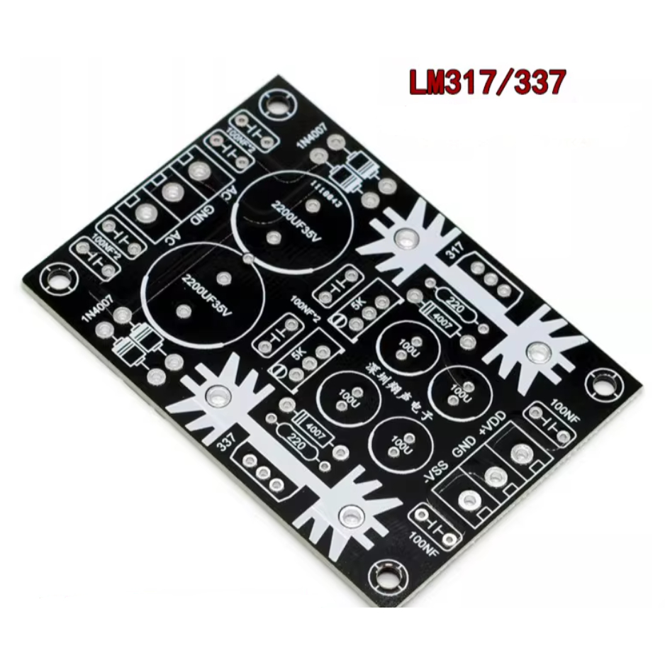 PCB LM317 LM337 - không linh kiện - giá 1 cái