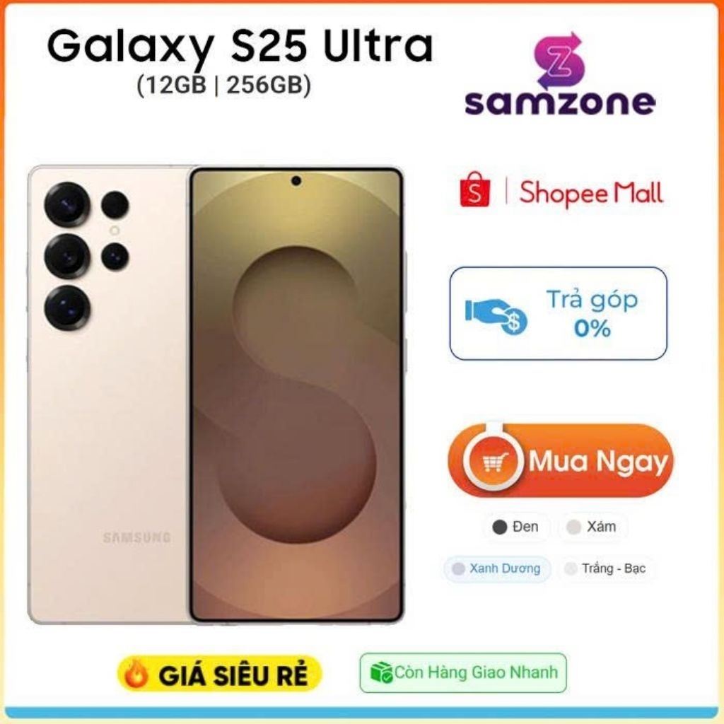 [ Kích Tháng 12 ]- Điện Thoại Samsung Galaxy S25 Ultra (12GB/256GB) Chính hãng