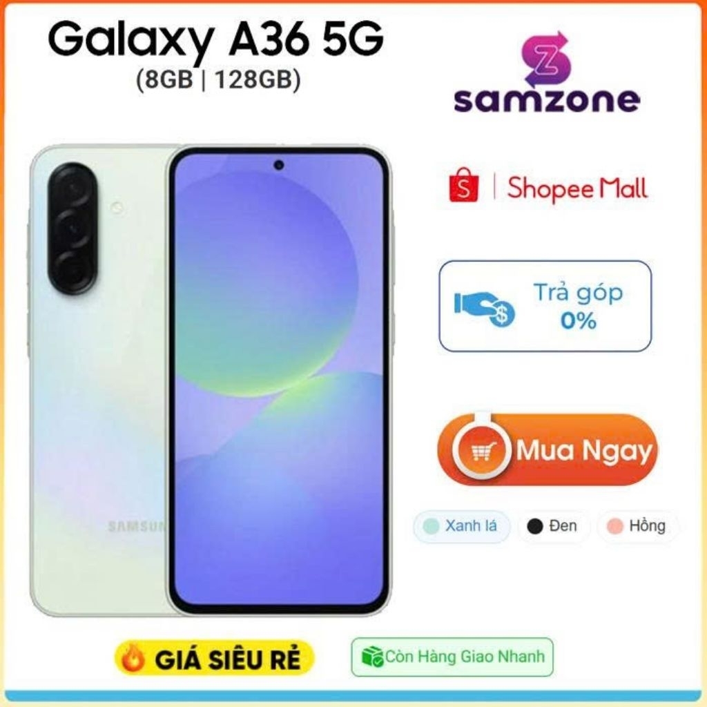 [ Kích Tháng 12] Điện thoại Samsung Galaxy A36 5G Chính hãng
