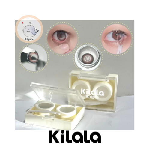 Hộp đựng Lens Kèm dụng cụ đeo, tháo Lens Kilala Chữ nhật