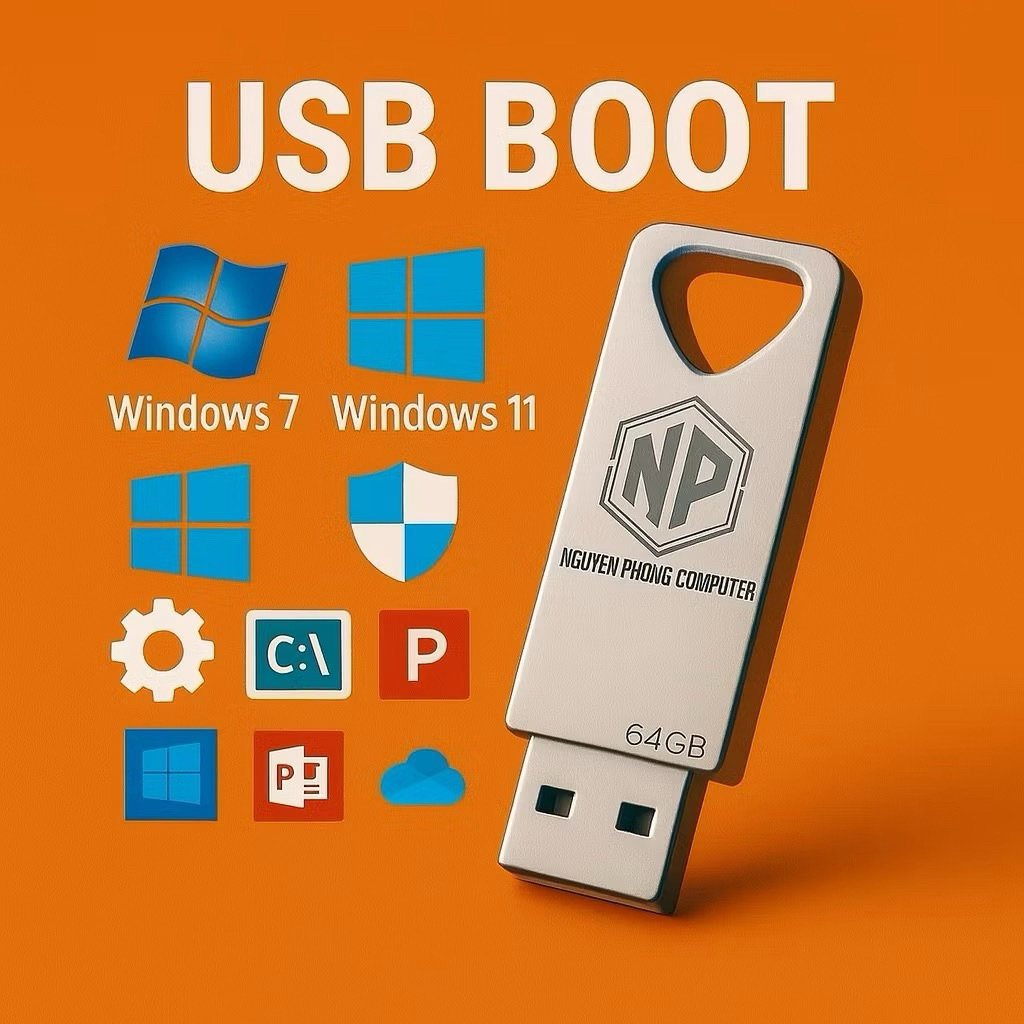 USB Cài Win, USB Cài hệ điều hành, Cứu hộ PC Laptop, Cài Win. 7 10 11 - Máy tính để bàn và laptop1