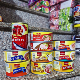 Đồ Hộp Thịt bò xay / heo xay / cá ngừ /pate của Vissan