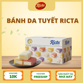 Combo 1KG bánh da tuyết Ricta, bánh mochi bông lan mix vị hoa quả mềm dẻo dai thơm ngon bổ dưỡng