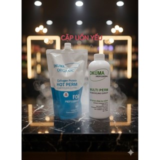 1.Uốn Lạnh DKUMA  800ml cho salon tóc nam nữ Babershop