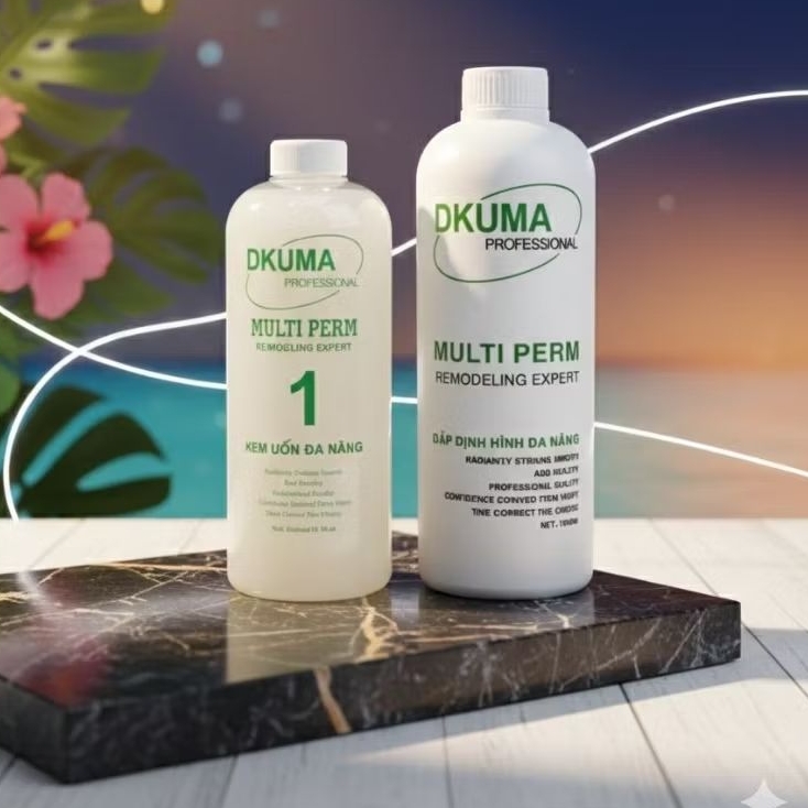 1.Uốn Lạnh DKUMA  800ml cho salon tóc nam nữ Babershop