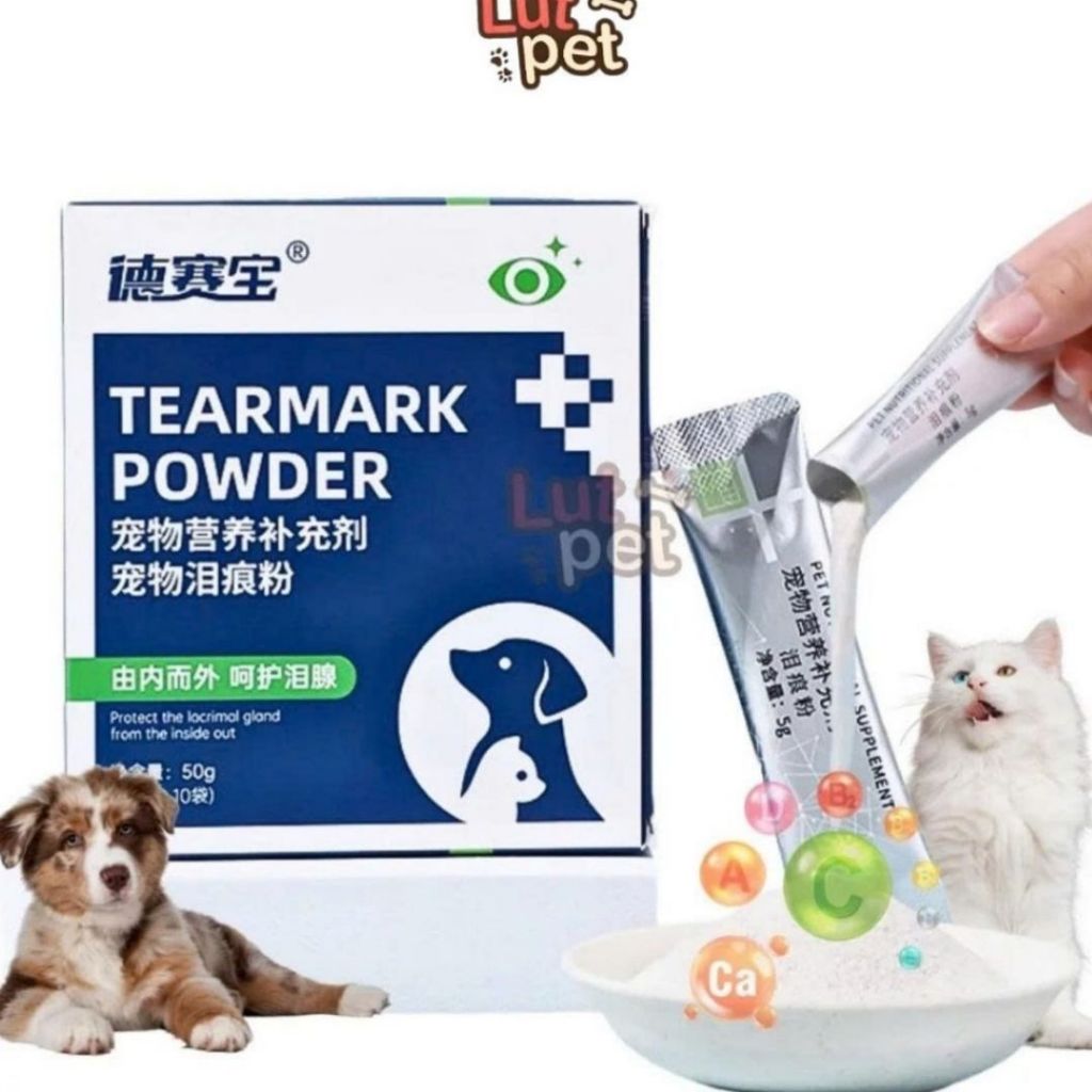 Bột dinh dưỡng Desaibao giảm ghèn mắt, ố vàng vùng mắt bổ sung vitamin cho chó mèo - lutpet