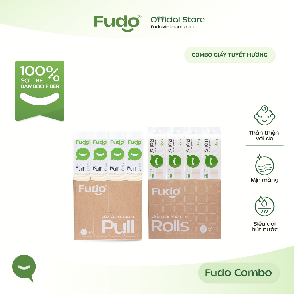 Combo Giấy Tuyết Hương ║ Fudo Bamboo® ║ TISSUECOMBO™
