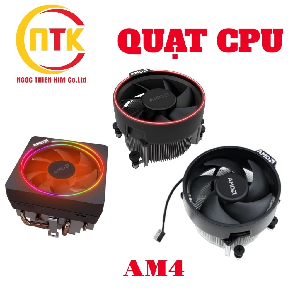 QUẠT CPU AMD AM4 Wraith Prism, Wraith Spire, Wraith Stealth