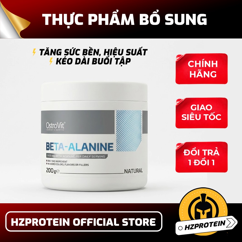 Beta Alanine 200g của Ostrovit Tăng Sức Bền Khi Chơi Thể Thao