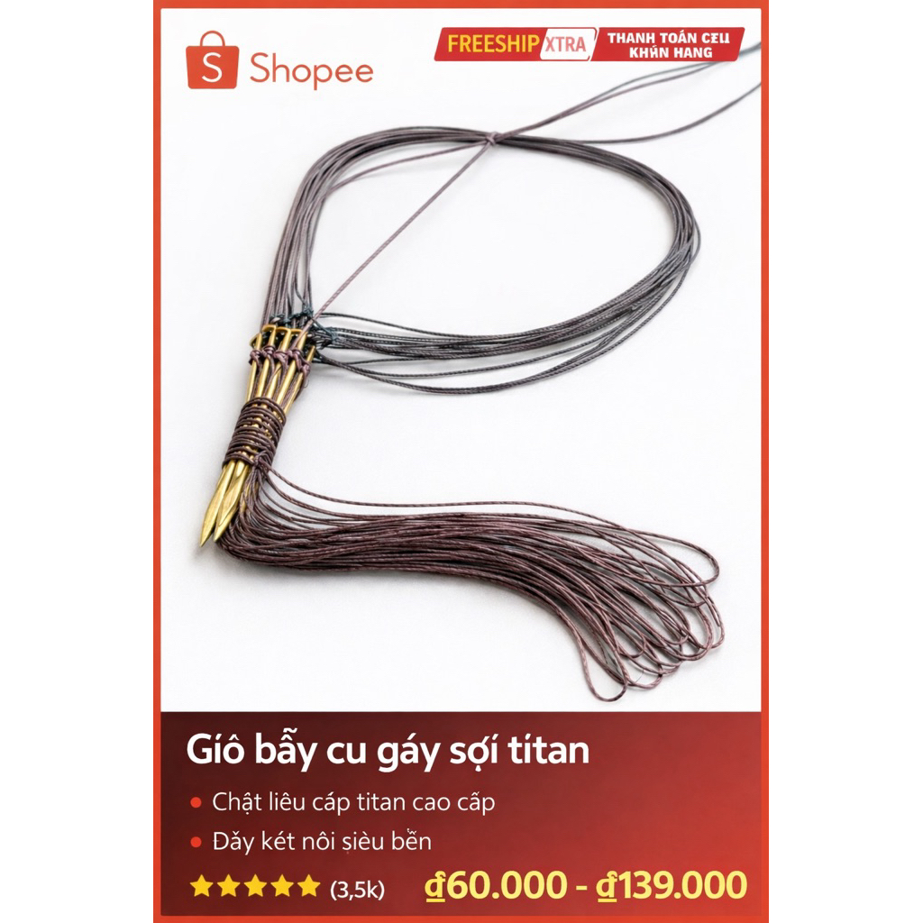 Giò cu gáy 7 chân cáp lụa mịn