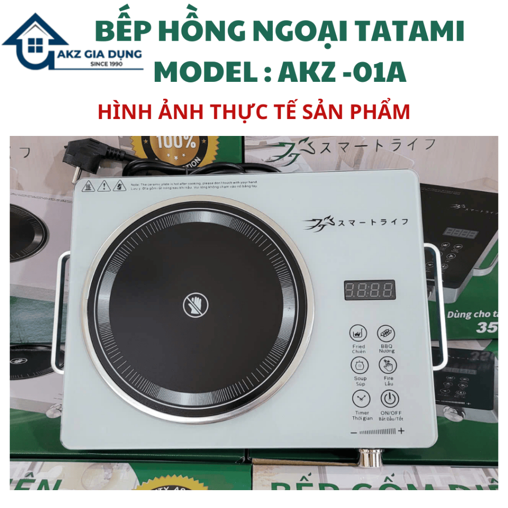 Bếp hồng ngoại TATAMI đa năng 3500W không bức xạ, không kén nồi, tiết kiệm điện bảo hành 12 tháng