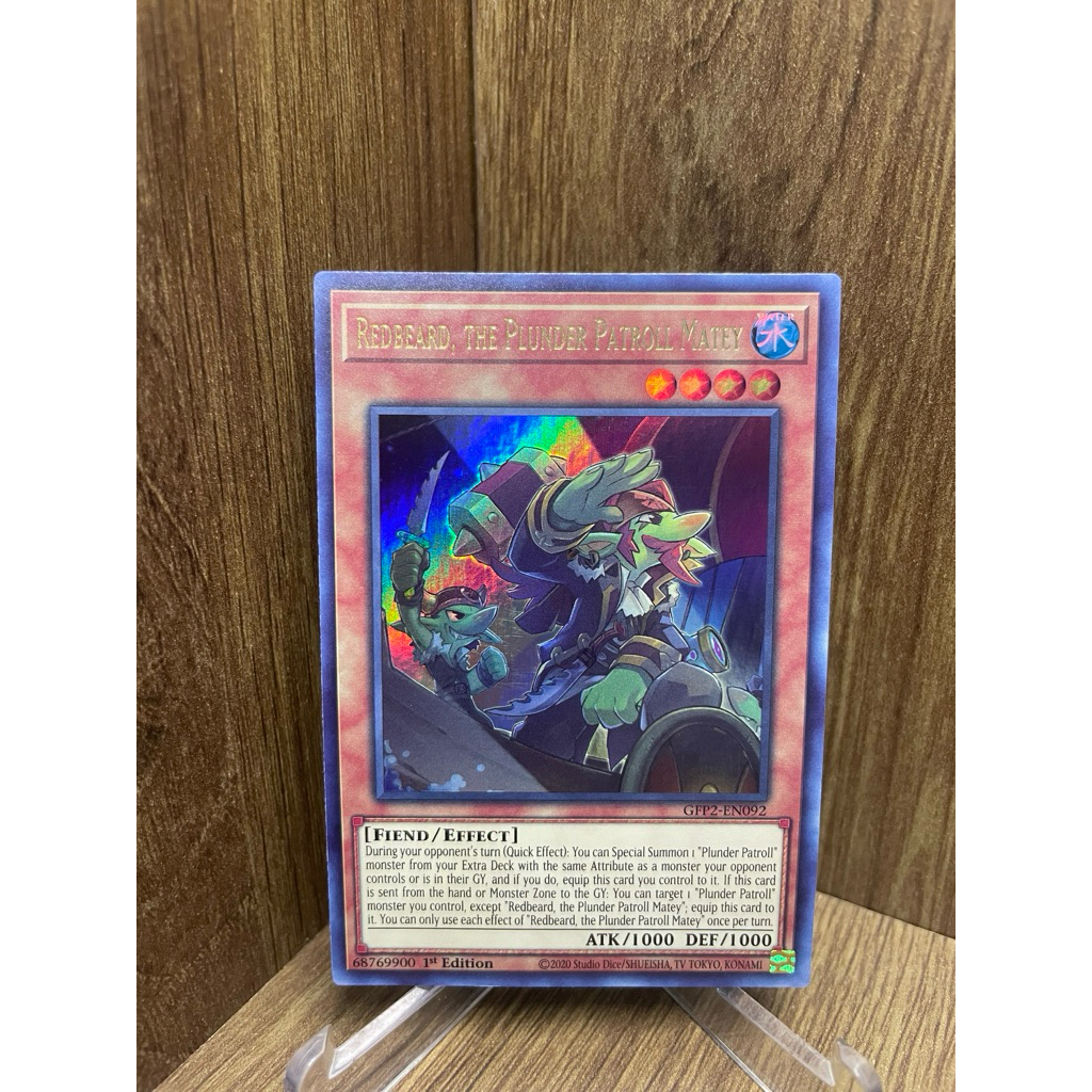 ( Thẻ bài Yu-Gi-Oh Chính Hãng ) Redbeard, the Plunder Patroll Matey
