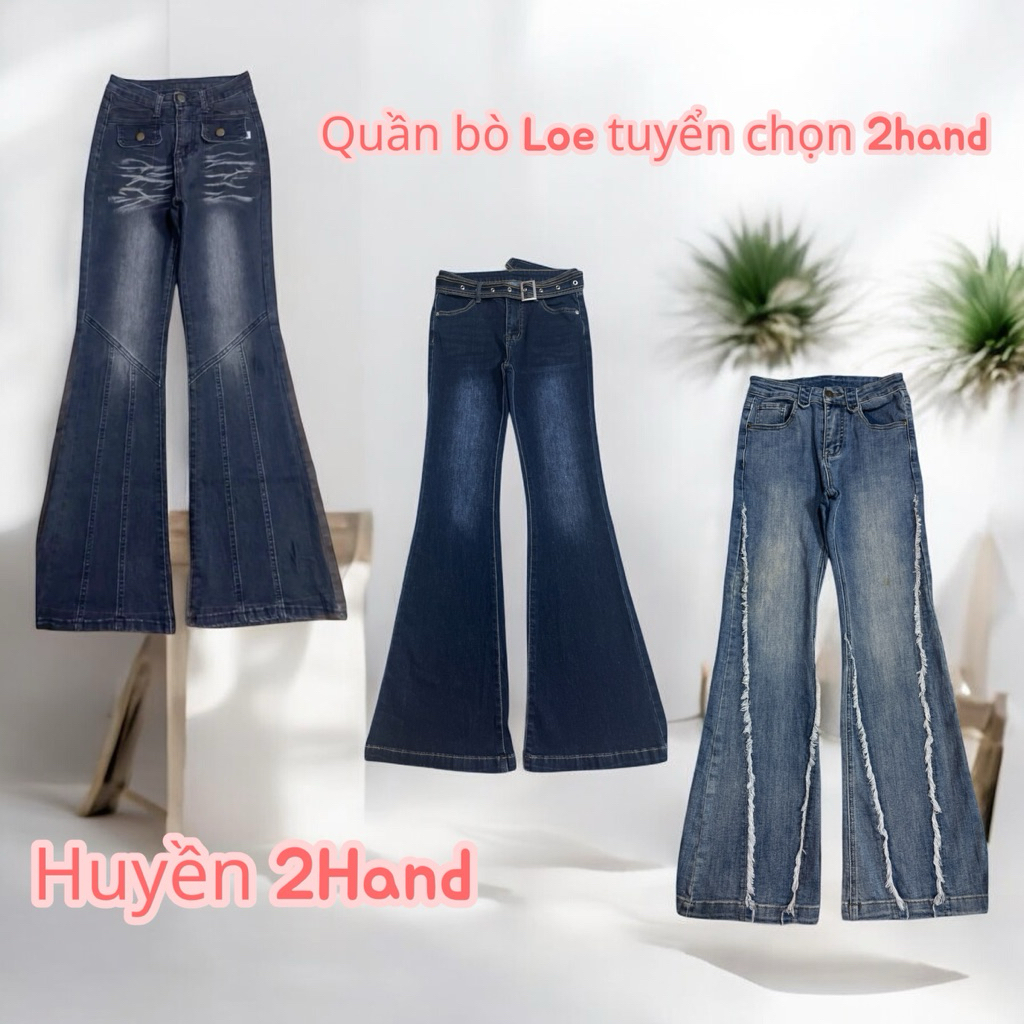 [2HAND]Quần bò loe 2hand ,Quần bò loe siêu phẩm ,Quần jean loe cập nhật 21/3