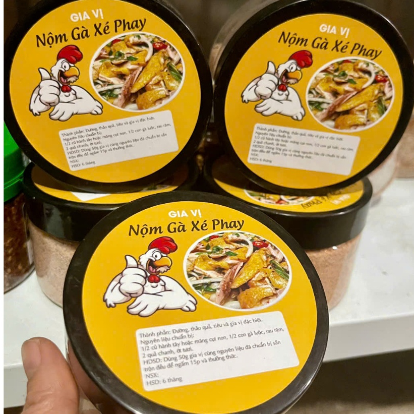 Gia Vị Nộm Gà Xé Phay, Gỏi Gà Măng Cụt hộp 200gr