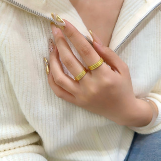 nhẫn tròn trơn dày dặn