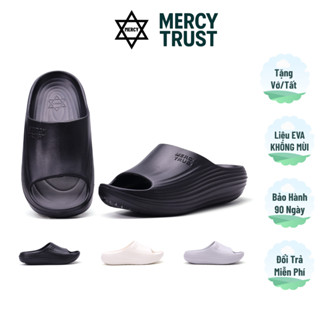 Dép Bánh Mì MERCY-TRUST CLOUDY Cao 4cm Chất Liệu EVA Quai Ngang Đúc Nguyên Khối Nam Nữ Êm Nhẹ Chống Trơn Trượt