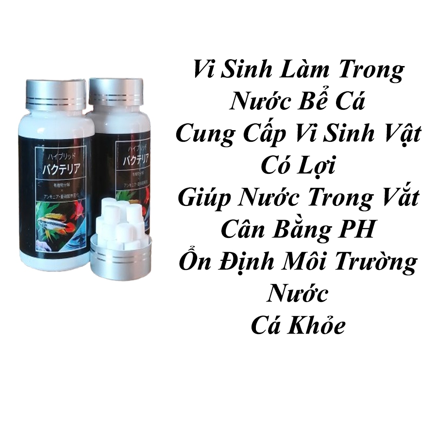 Combo 100-200 viên vi sinh bể cá aquarista( vi sinh bể cá làm trong nước, giảm độc tố, cân bằng PH)