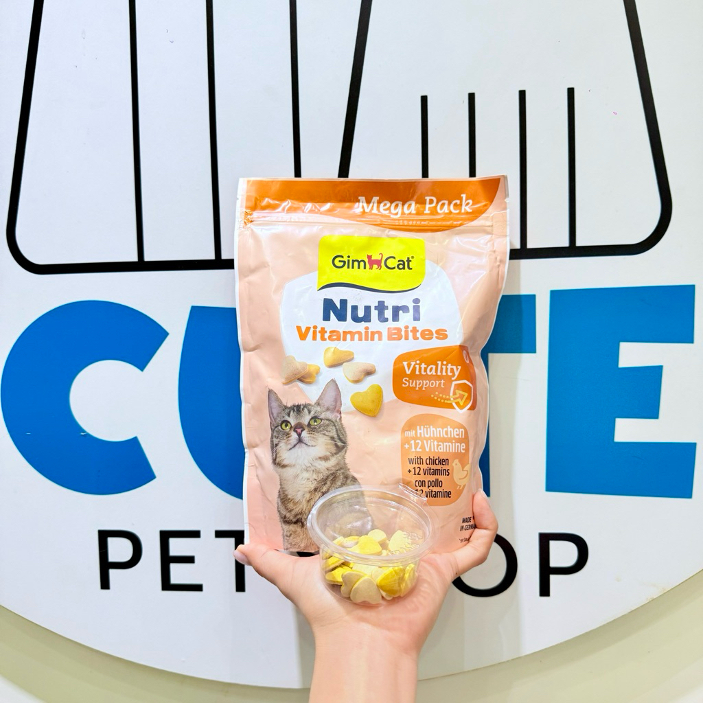 GimCat Nutri Vitamin Bites Chicken – Snack Bổ Sung Vitamin Cho Mèo (Đức)