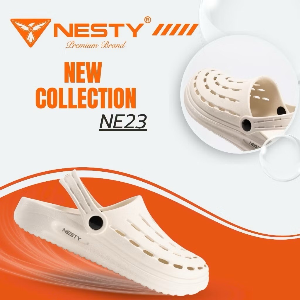 [NESTY NE23] Dép Sục Nam Nữ Nesty NE23 Đế Cao 2,5–3cm Nhẹ Êm, Thoáng Khí, Thoải Mái, Năng Động