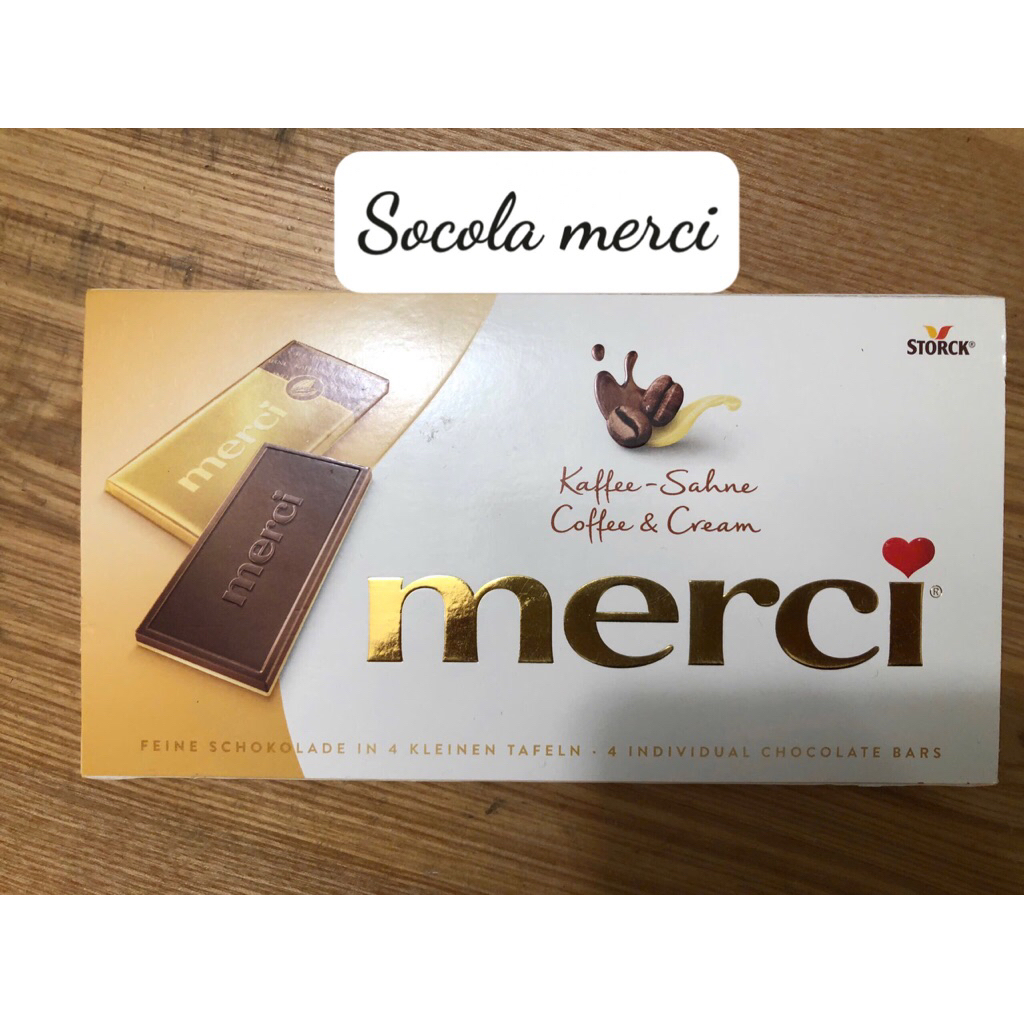 sô cô la Merci vị cà phê và kem 100 g (châu âu)