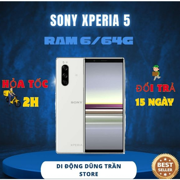 ĐIỆN THOẠI SONY XPERIA 5 MÀN HÌNH OLED 4K SIÊU NÉT 1 SIM RAM 6/64G CHÍP SNAPDRAGON 855