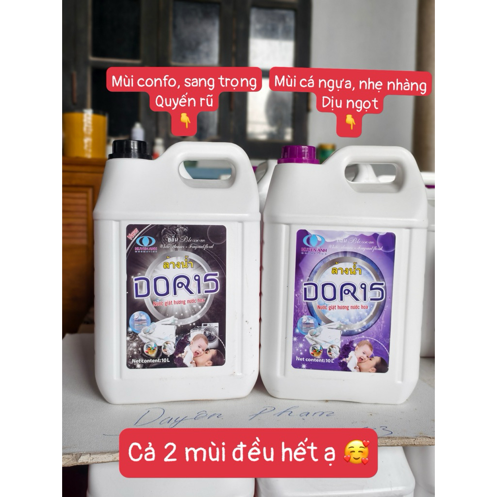 NƯỚC GIẶT DORIS 10 LÍT THƠM