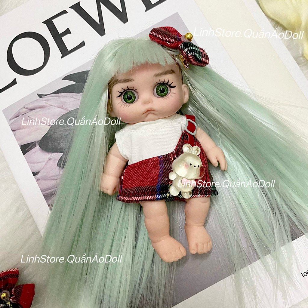 [QUẦN ÁO DOLL] SET YẾM VÁY THIẾT KẾ CHARM XINH NGẪU NHIÊN CHO BÉ GÁI 5IN