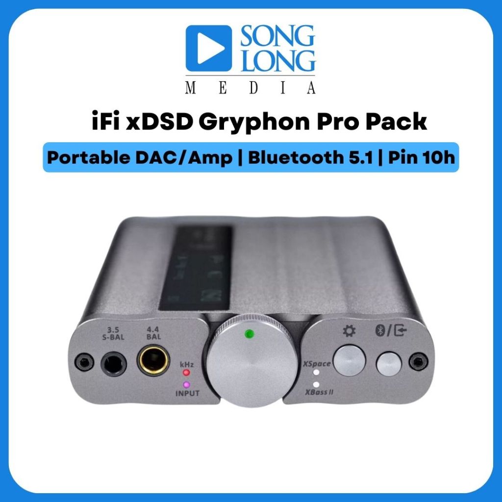 Thiết bị giải mã âm thanh di động Bluetooth IFI xDSD GRYPHON PRO PACK - chính hãng phân phối