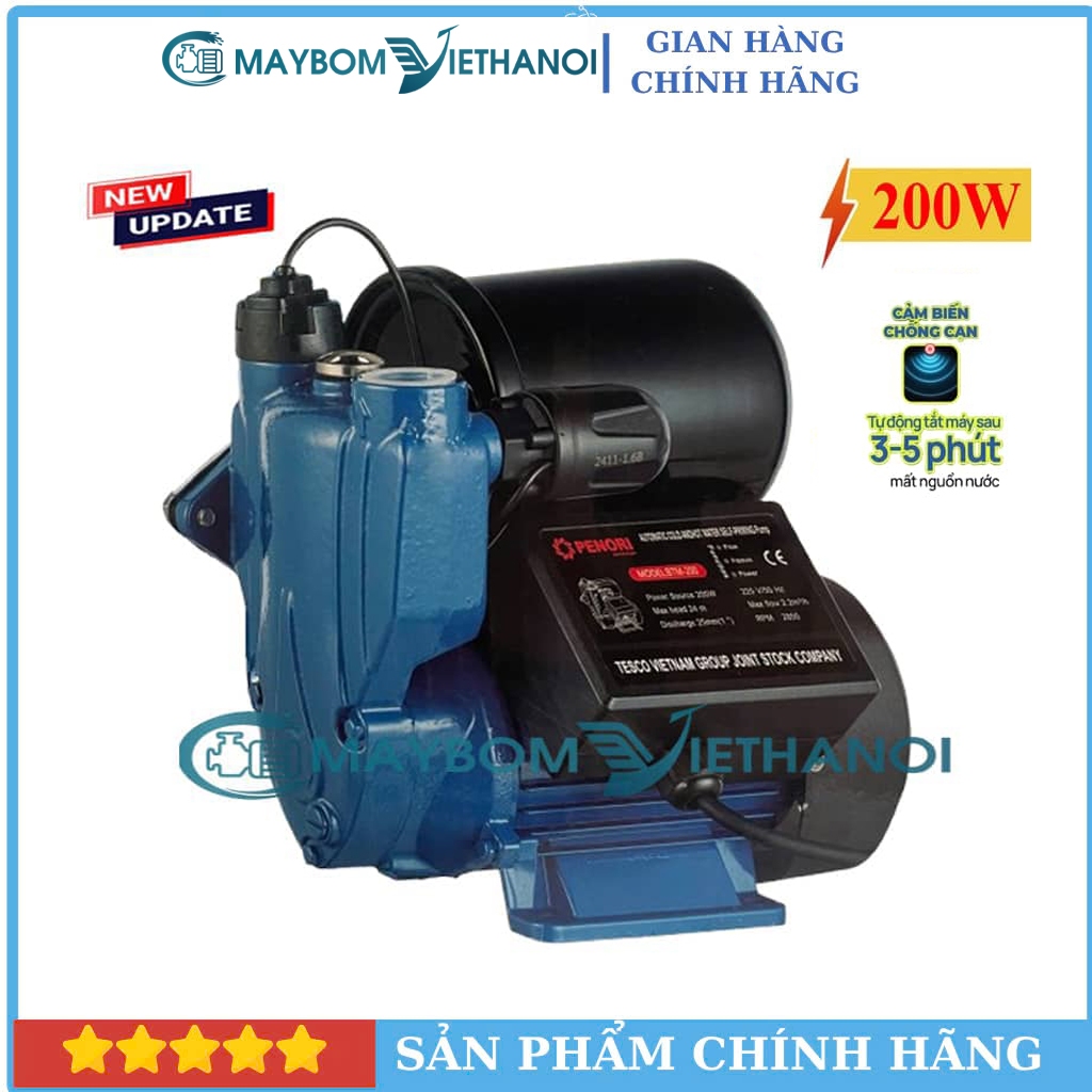 Bơm Tăng Áp Penori BTM-200A  Nâng Cấp 2025 - Tăng Áp Hiệu Quả Cho Gia Đình, Thông Minh Êm Ái