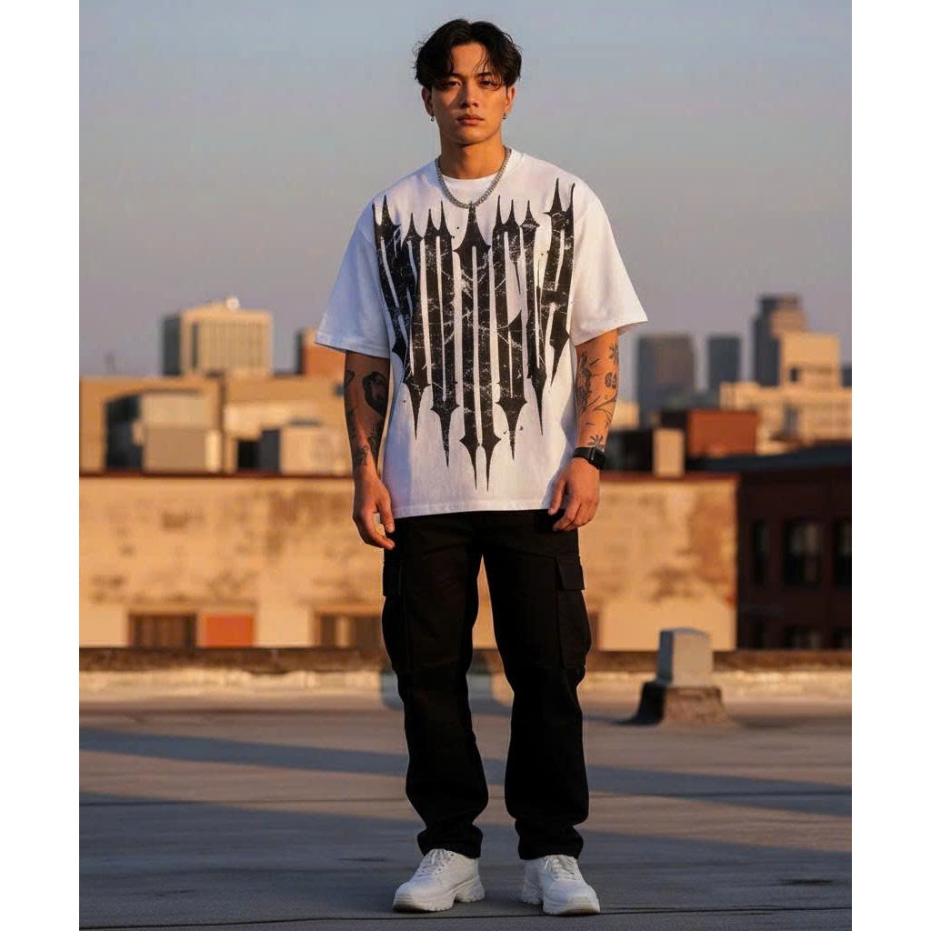 Áo thun Stee Cổ tròn YOUNGLA Localbrand ICVCVNI Unisex Cotton