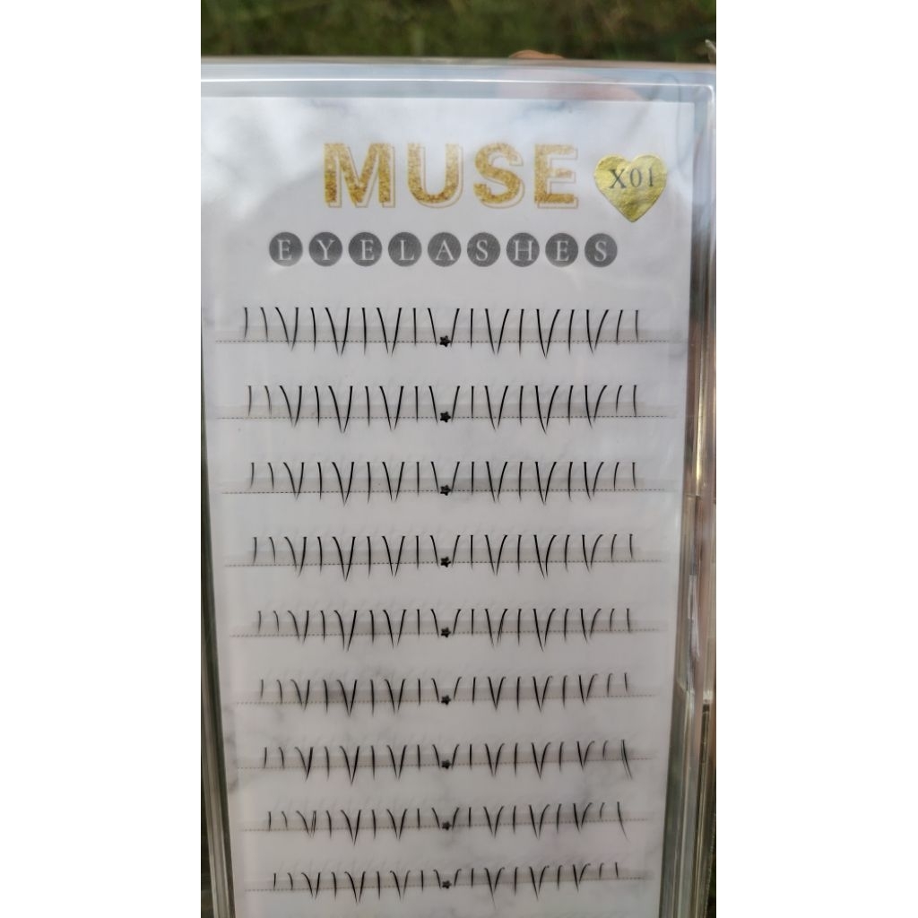 Mi giả Muse X01 cong tự nhiên – Mi dải mảnh nhẹ style Hàn | Mi Cong Lash Shop
