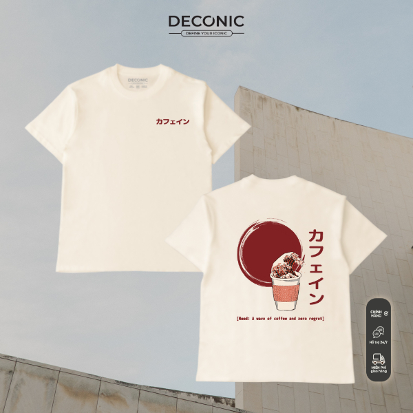 Áo Thun Unisex DECONIC | CAFEIN, 100% Cotton Thoáng mát, UNISEX 280gsm