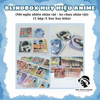 [Huy Hiệu Doujin] Hộp Blindbox Huy hiệu Anime Cài Áo, Cài Balo Anime (Frieren,Kimetsu no Yaiba, BlueLock,...) - Đọc Mô