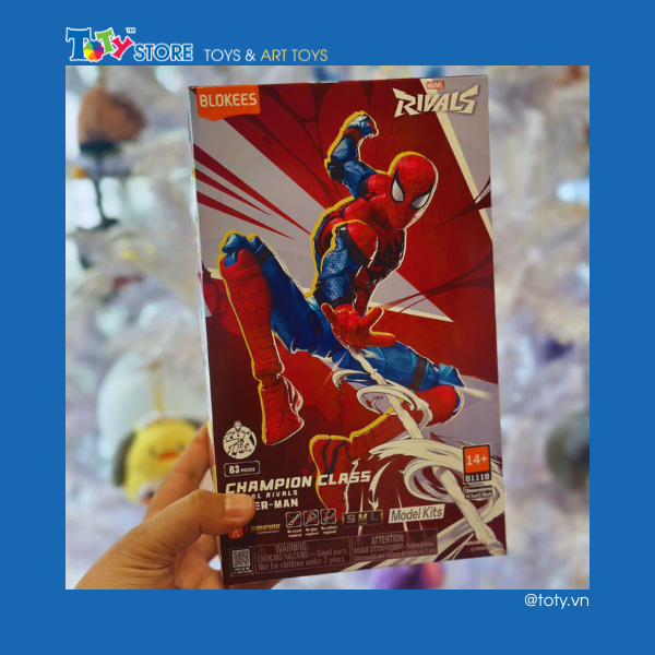 [CHÍNH HÃNG] Mô hình - Marvel - Rivals-Champion Class 06 - Spider man - Blokees - EM12
