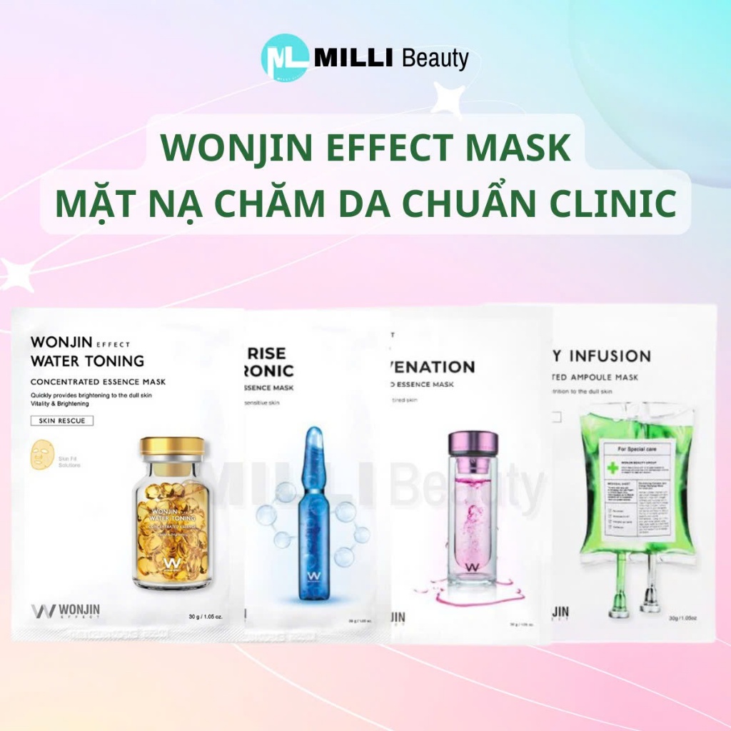 Hoả Tốc | WONJIN MASK - Mặt Nạ Wonjin Effect Dưỡng Ẩm, Hỗ Trợ Nâng Cơ Trẻ Hóa Da Concentrated Essenc