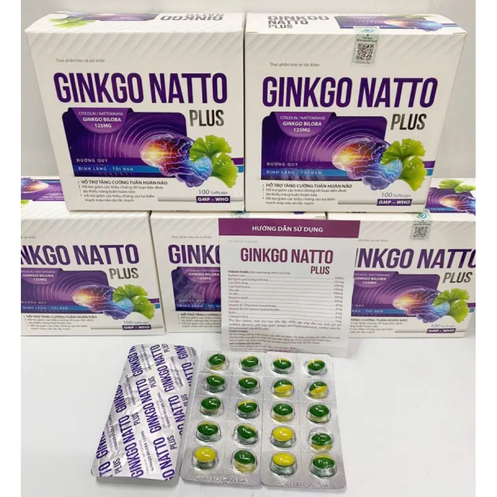 GINKGO NATTO PLUS COENZYM Q10 hộp 100 viên