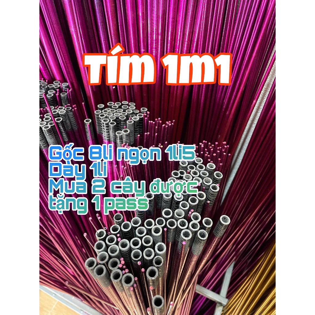 Nan carbon tím làm diều làm bobo thái, nan carbon tím đậm làm diều