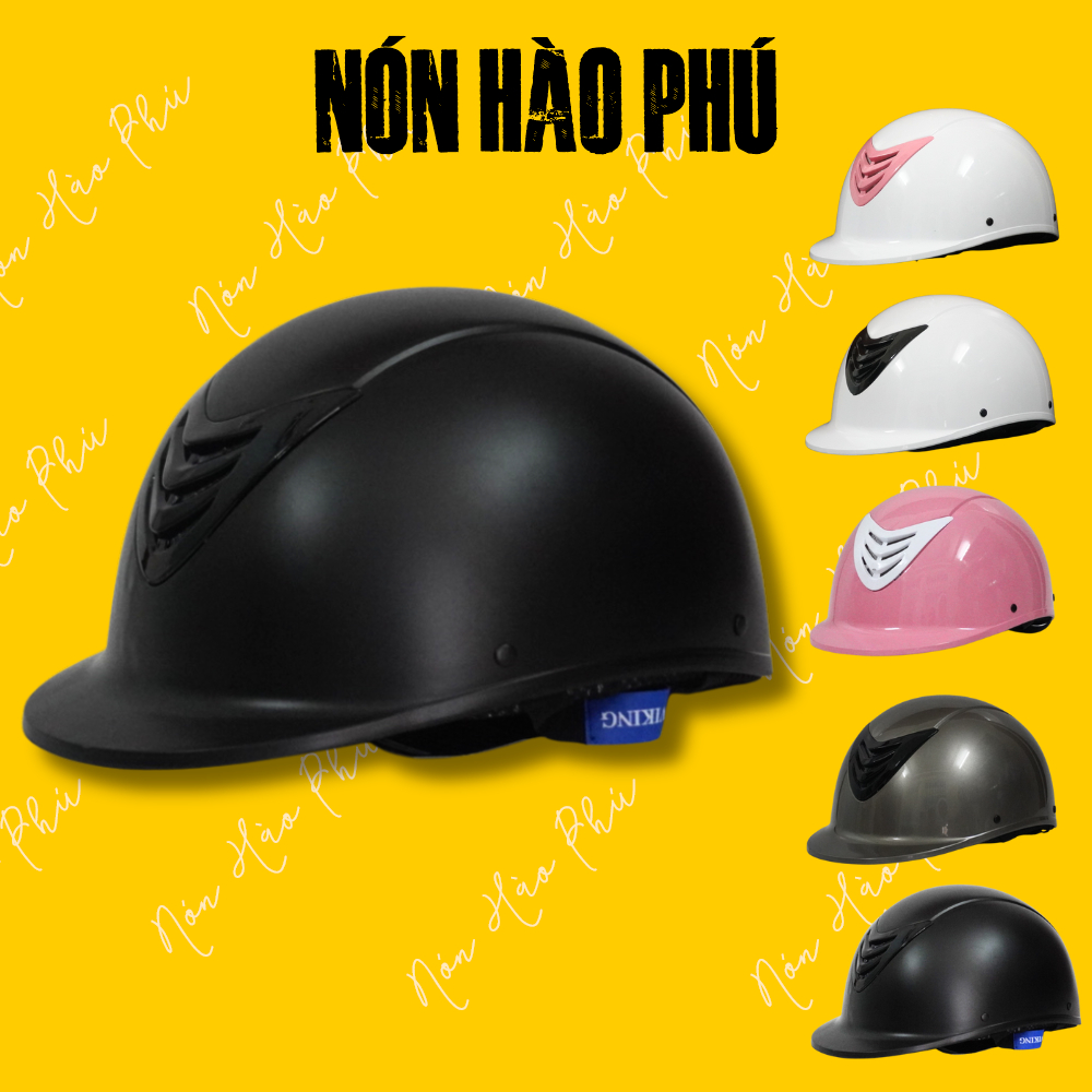Mũ bảo hiểm VIKING04 NHỌN STYLE POC, nón bảo hiểm chính hãng nửa đầu abs nam nữ