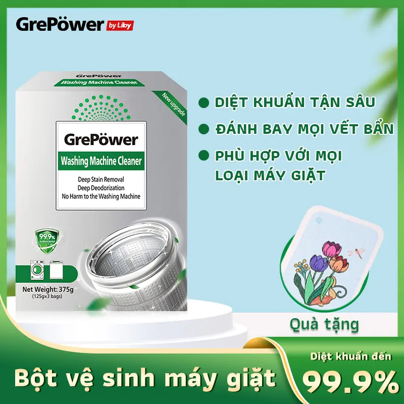 Liby Làm sạch lồng máy giặt – loại bỏ vi khuẩn và cặn bẩn, tẩy vết bẩn
