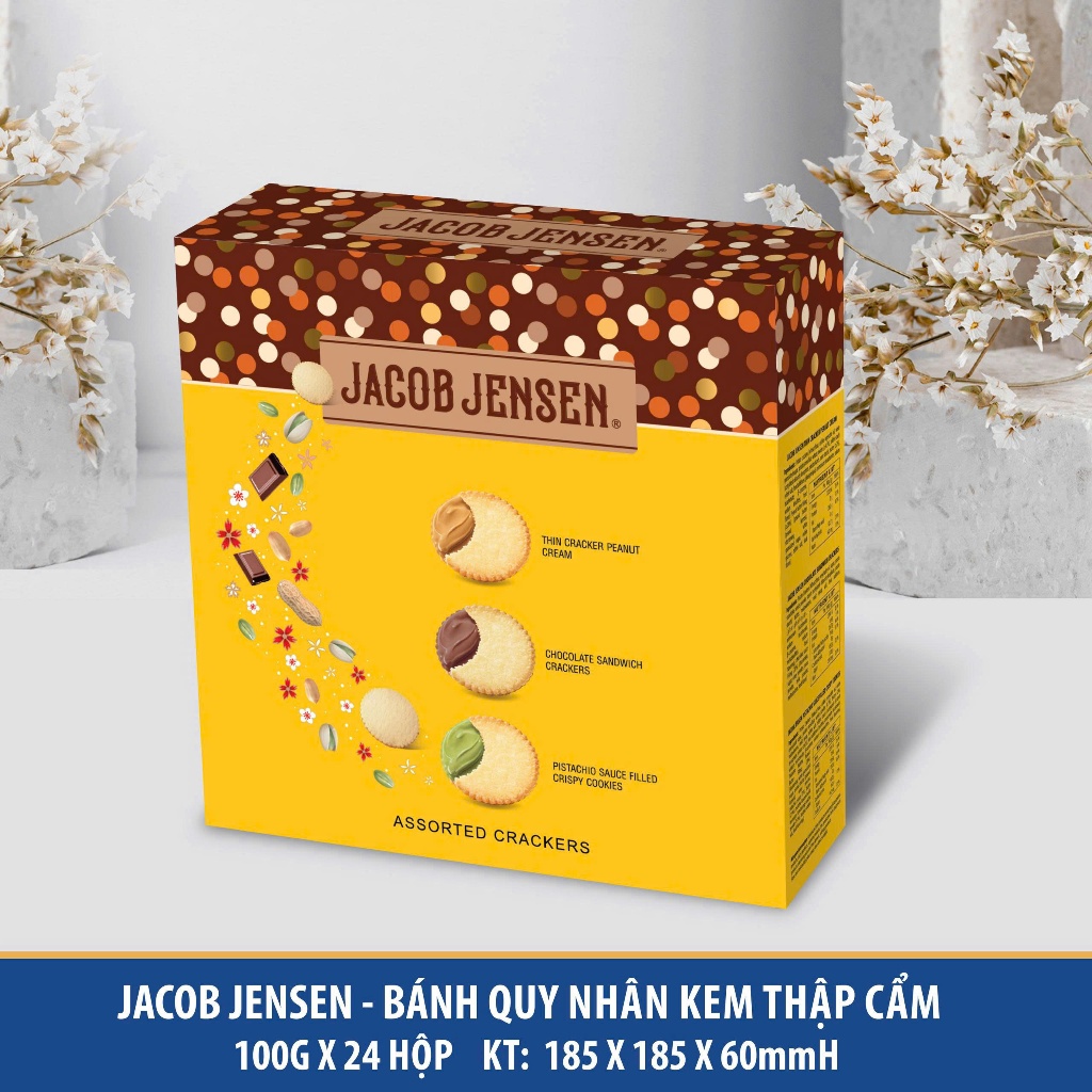 (TIEM1987) Bánh JACOB JENSEN – BÁNH QUY THẬP CẨM 100G