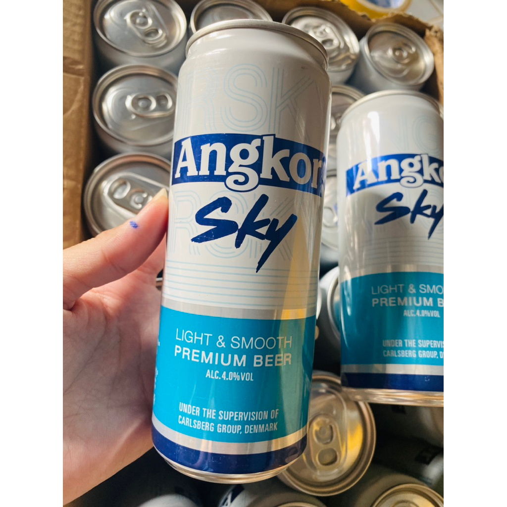Bia Angkor Sky Campuchia 330ml Nồng Độ 4%