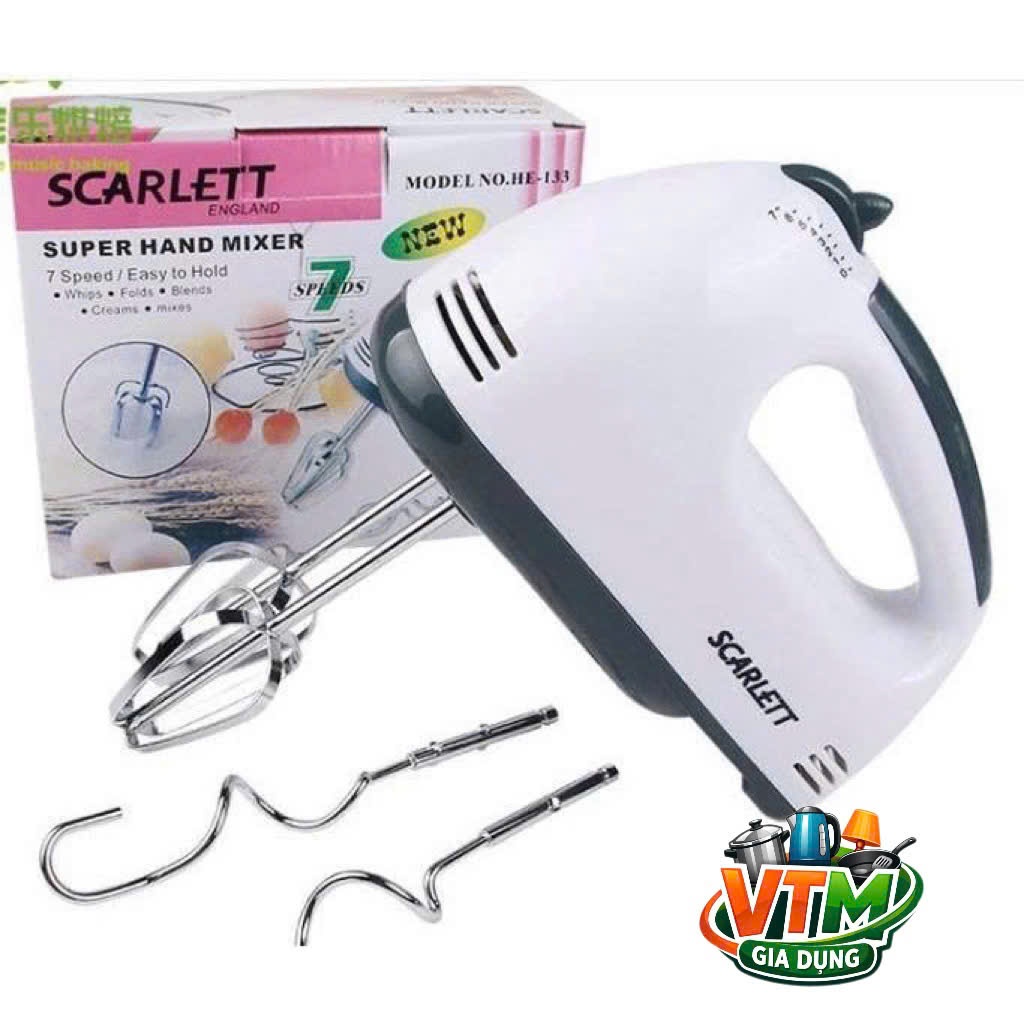 Máy Đánh Trứng Scarlett Chính Hãng – Công Suất Mạnh, Đa Tốc Độ, Dễ Sử Dụng