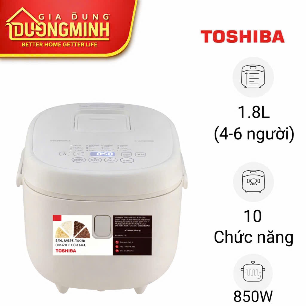 NỒI CƠM ĐIỆN TOSHIBA RC-18DR4TVN(W)