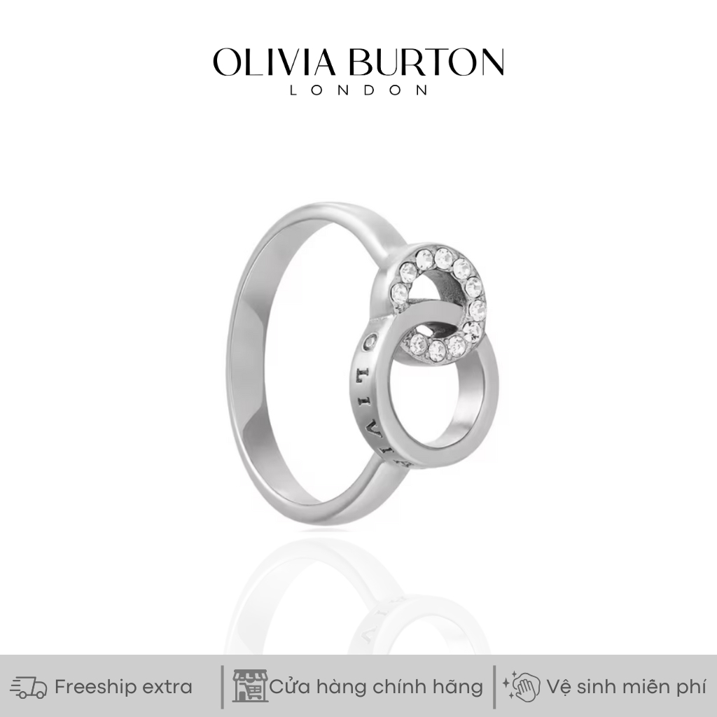 Nhẫn Olivia Burton Interlink màu bạc