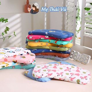 Gối cao su non cho bé chống méo đầu trẻ sơ sinh đến mẫu giáo mềm mại đàn hồi bảo vệ đầu MẸ THÁI VŨ